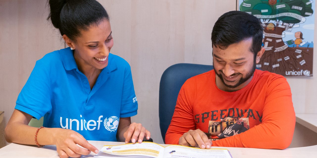 Rapporto annuale Unicef: l’aiuto per 20 mila minori e giovani rifugiati e migranti