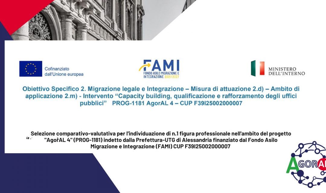 Selezione per operatore/trice sociale esperto/a in immigrazione nell’ambito del progetto AgorAL 4