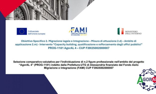 Selezione di 2 figure professionali nell’ambito del progetto AgorAL 4